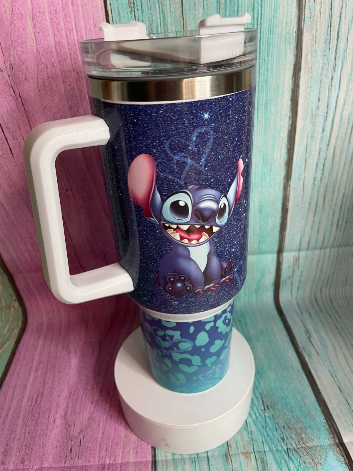 Stitch 40oz Printed insulated 40oz tumbler stainless steel water bottle