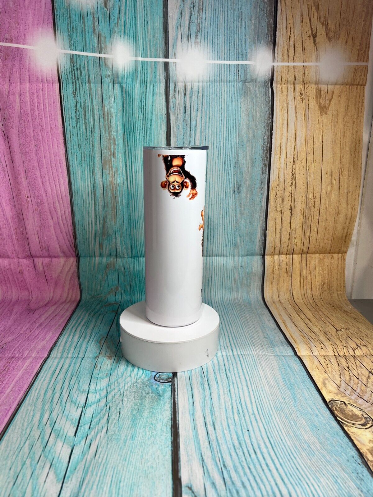 Not my circus not my monkeys inspired stainless steel 20oz tumbler with straw