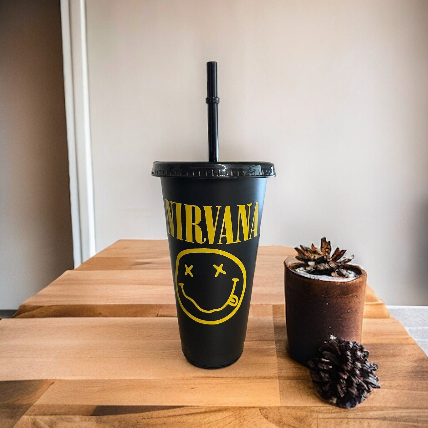 Nirvana 24oz Cold Cup with lid and straw, water bottle