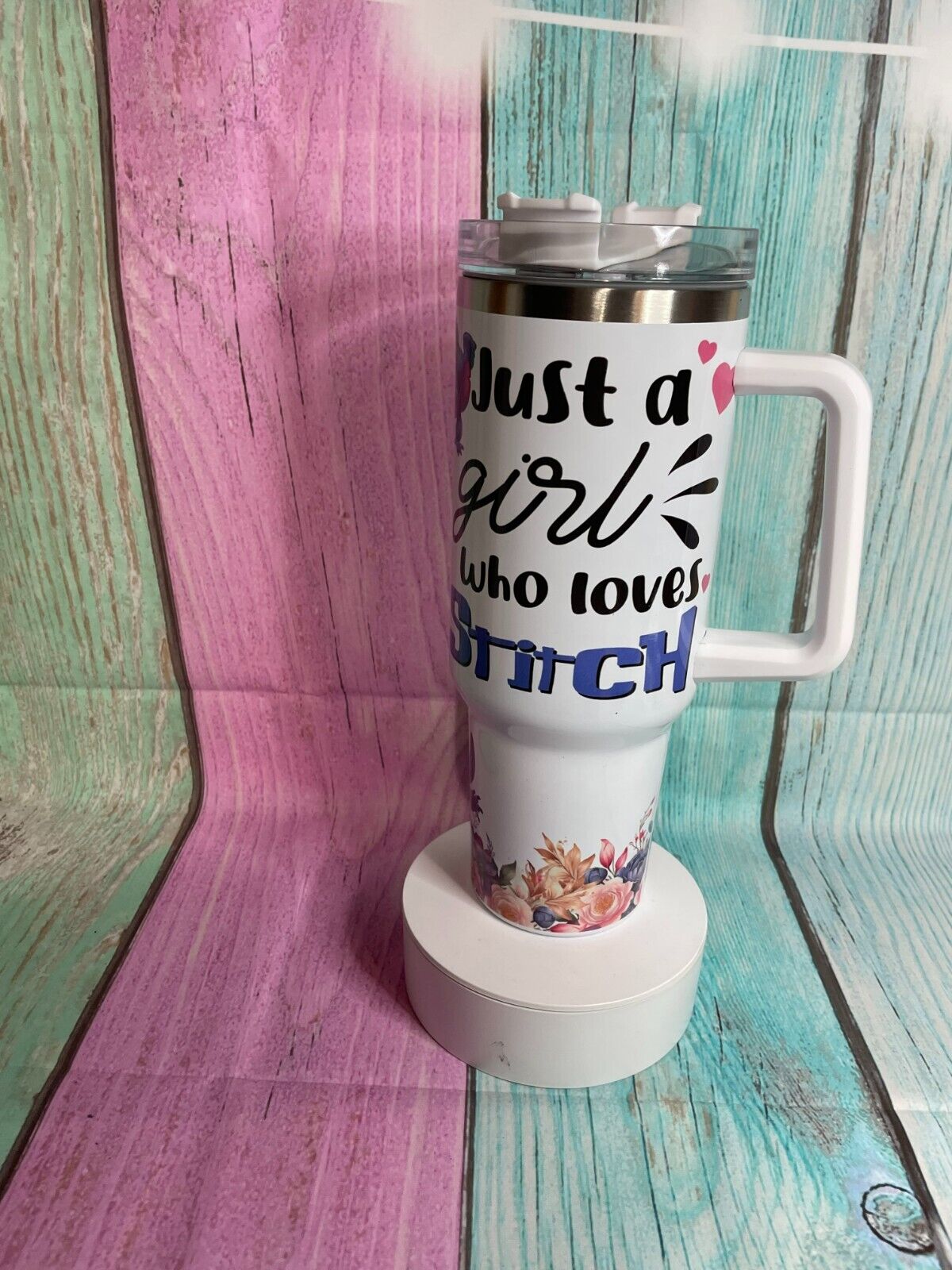 Stitch Just A Girl Who Loves Stitch 40oz insulated tumbler hot & Cold