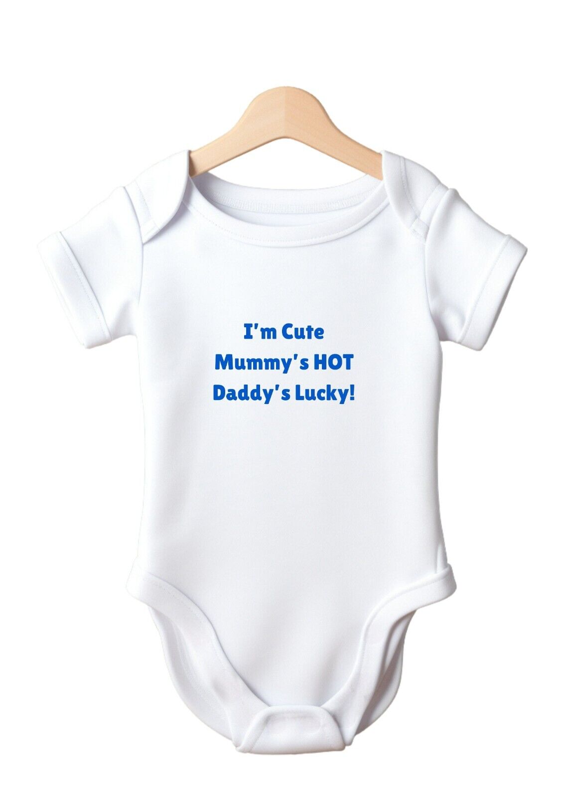 I'm Cute Mummy's Hot Daddy's Lucky funny Baby Vest
