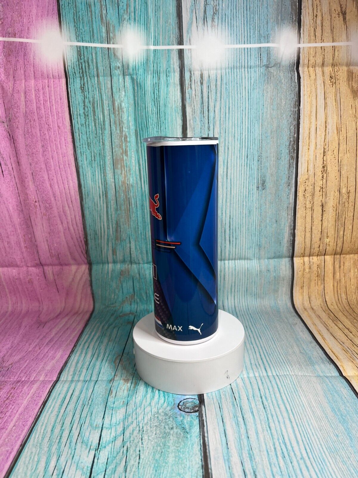 Red Bull F1 Design Stainless Steel 20oz Skinny Tumbler, Hot/Cold