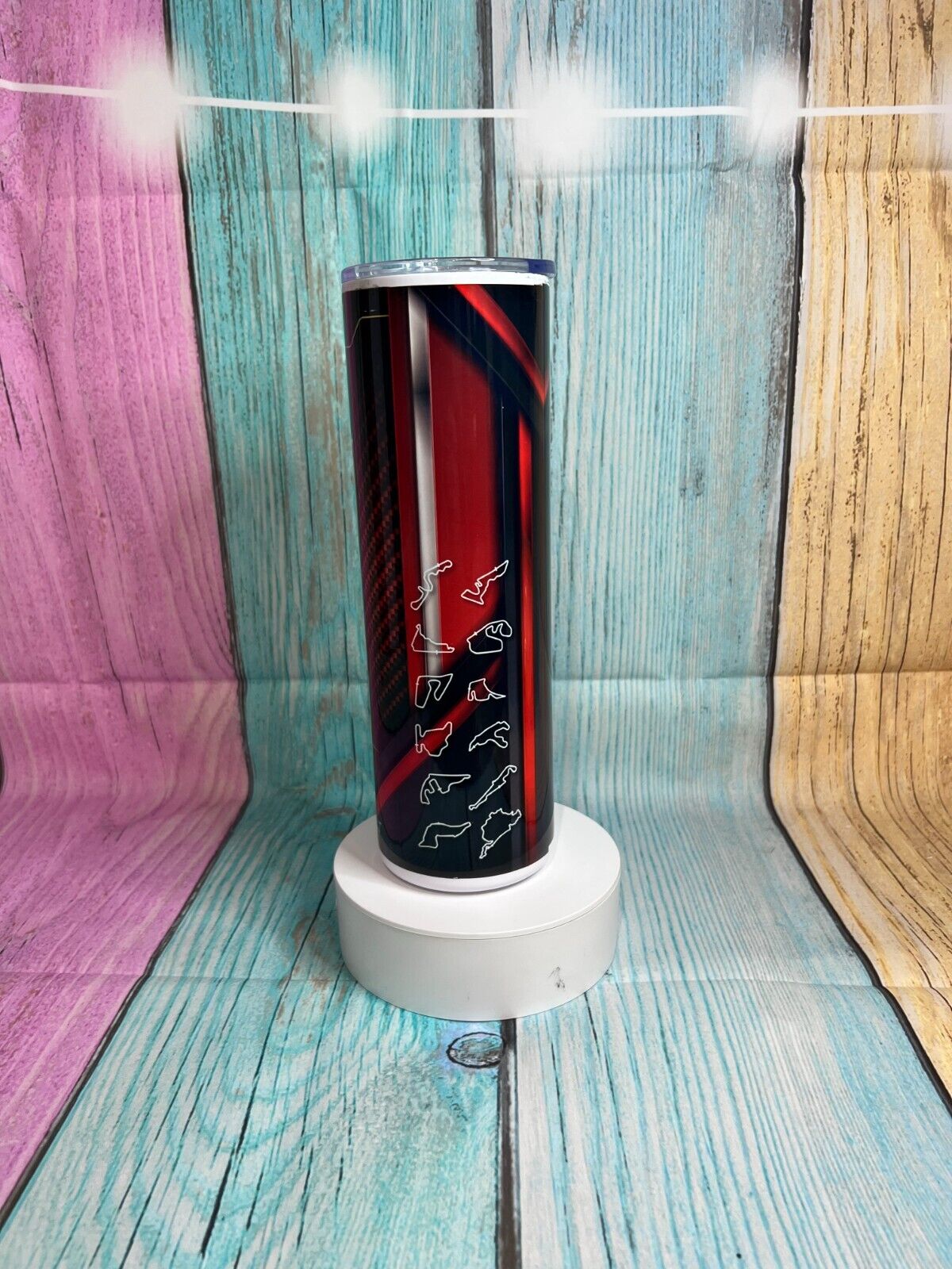 Ferrari F1 Design 20oz Skinny Tumbler, insulated Stainless Steel Tumbler