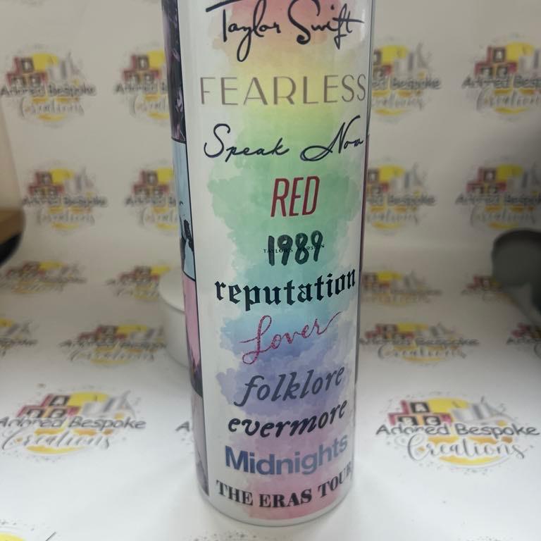 Taylor Swift - Swiftie - Eras Tour 20oz Tumbler with Lid & Straw hot & cold