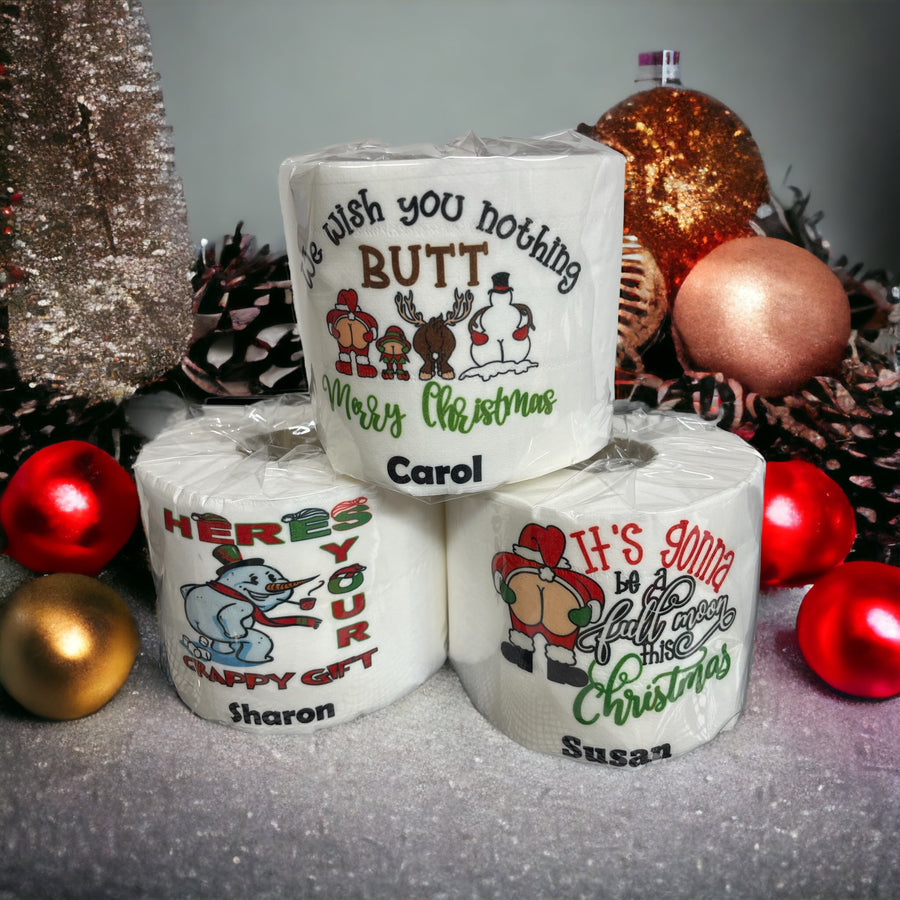 Novelty Christmas Toilet Roll, Funny Gift, Secret Santa gift - **please read description***
