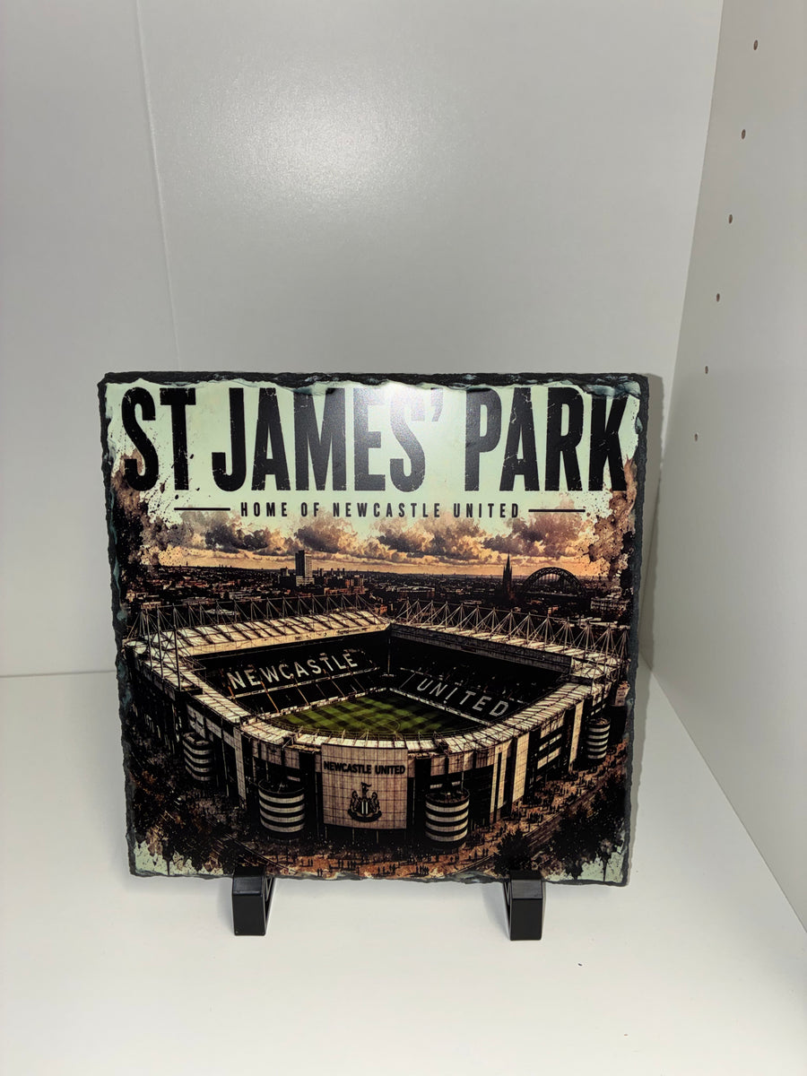Football Stadium Photo Slate 18 x 18cm St James Park