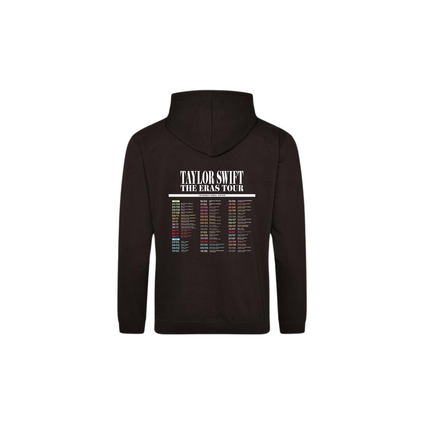 Taylor swift ERAS Tour double sided hoodie