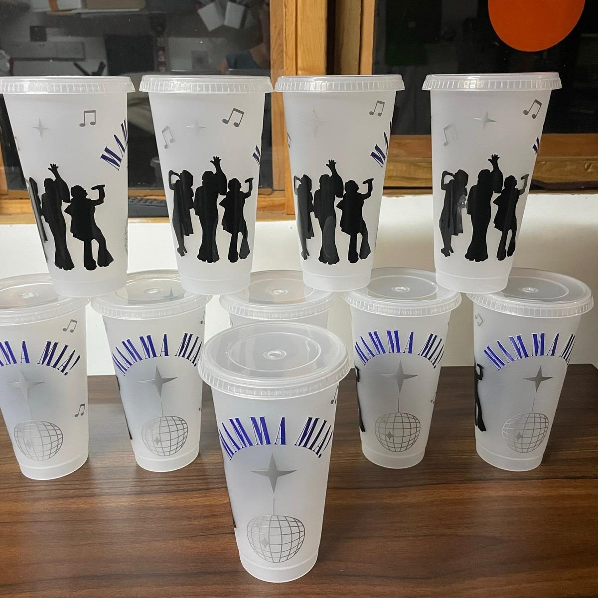 Mamma Mia Cold Cup - Personalizable Drinkware for Musical Fans - Bottle Drink Tumbler Reusable