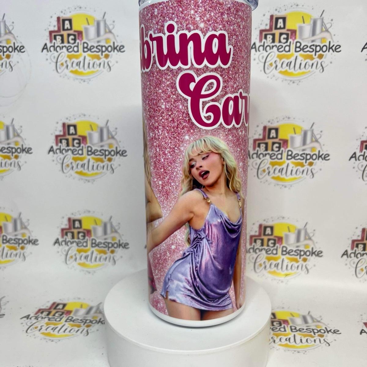 Sabrina Carpenter 20oz Tumbler with Lid & Straw hot & cold