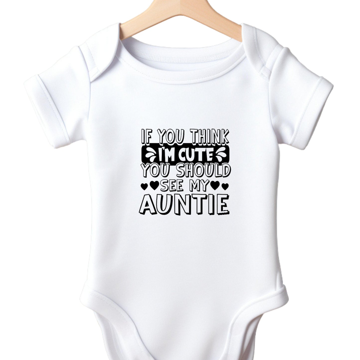 Baby Vest Auntie funny Baby Newborn Infant Girls Boys