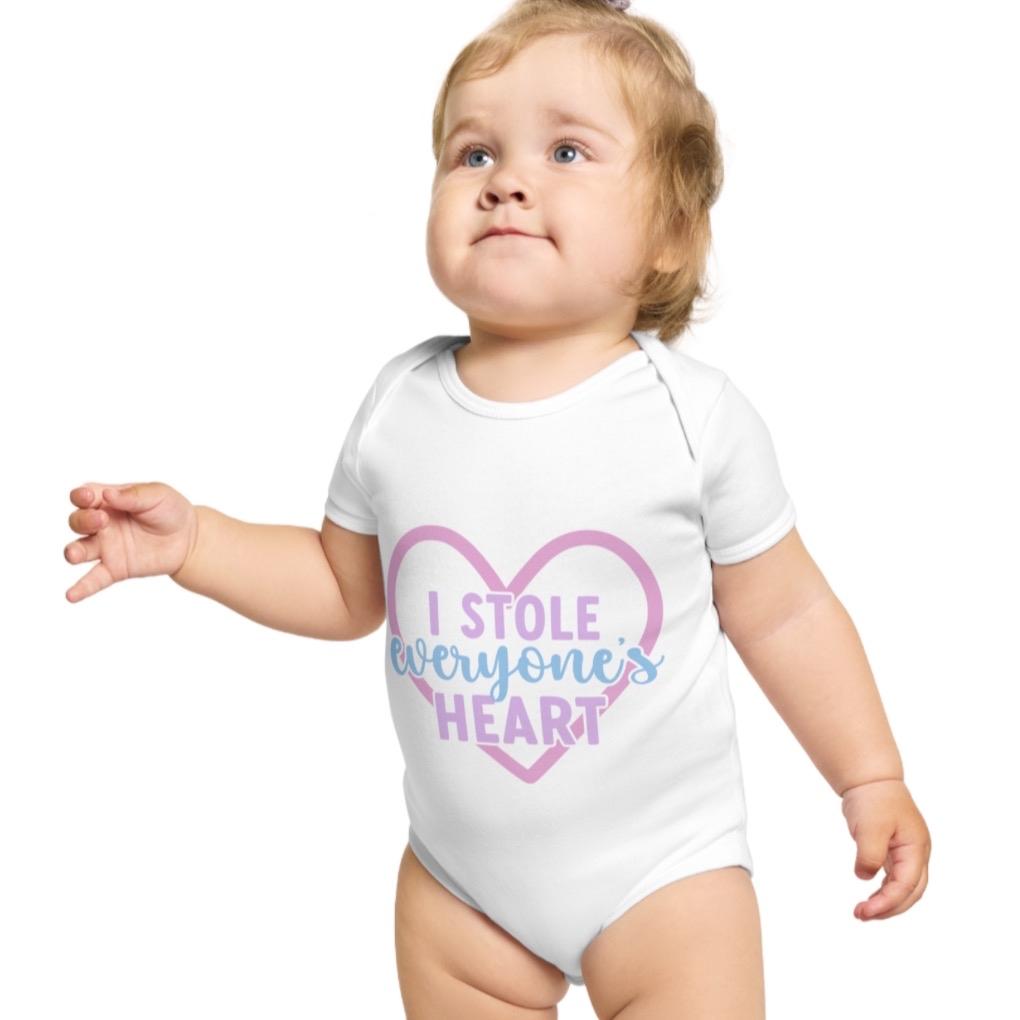 I stole everyone’s heart baby grow, Baby Vest