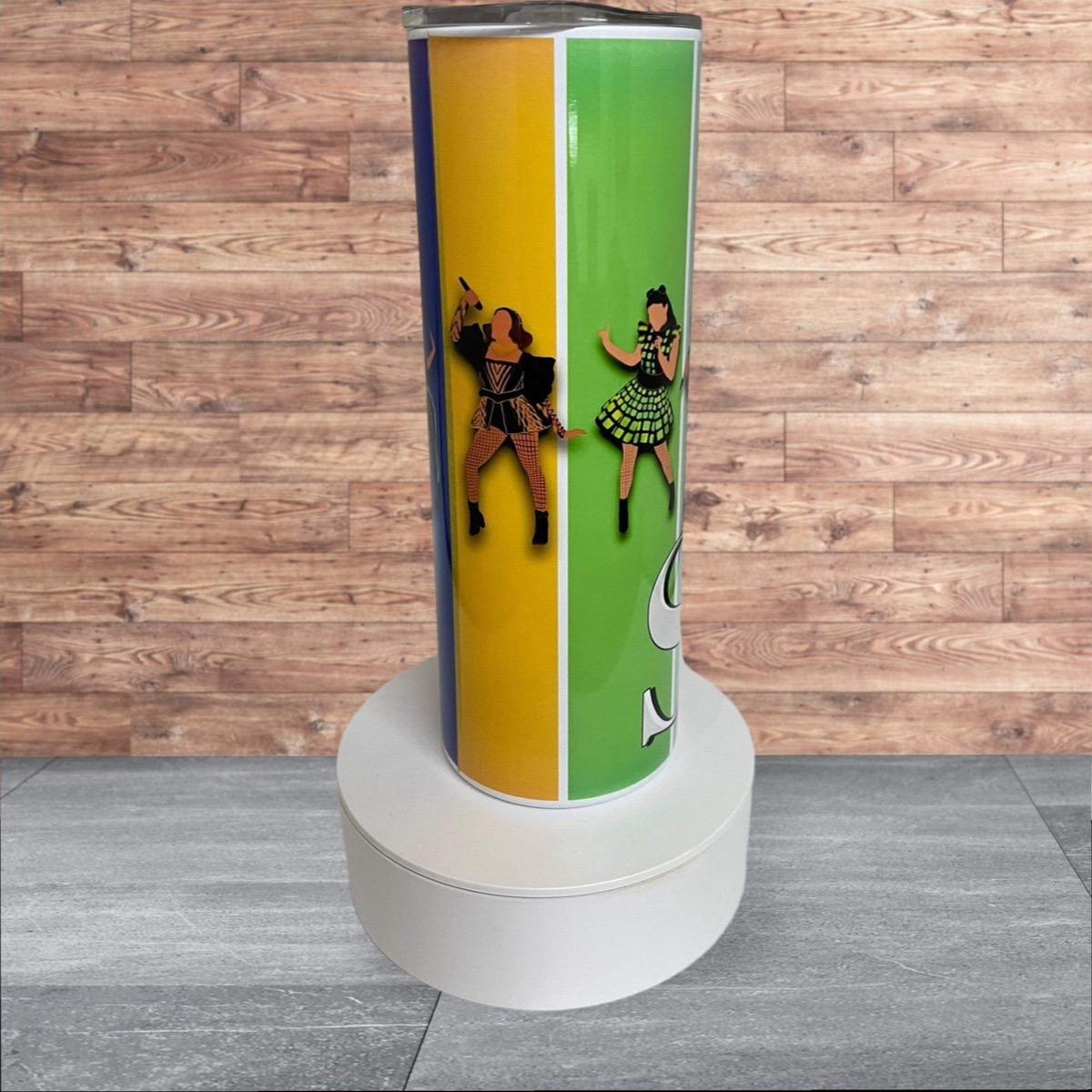 SIX the musical 20oz Stainless Steel Skinny tumbler with straw Reusable