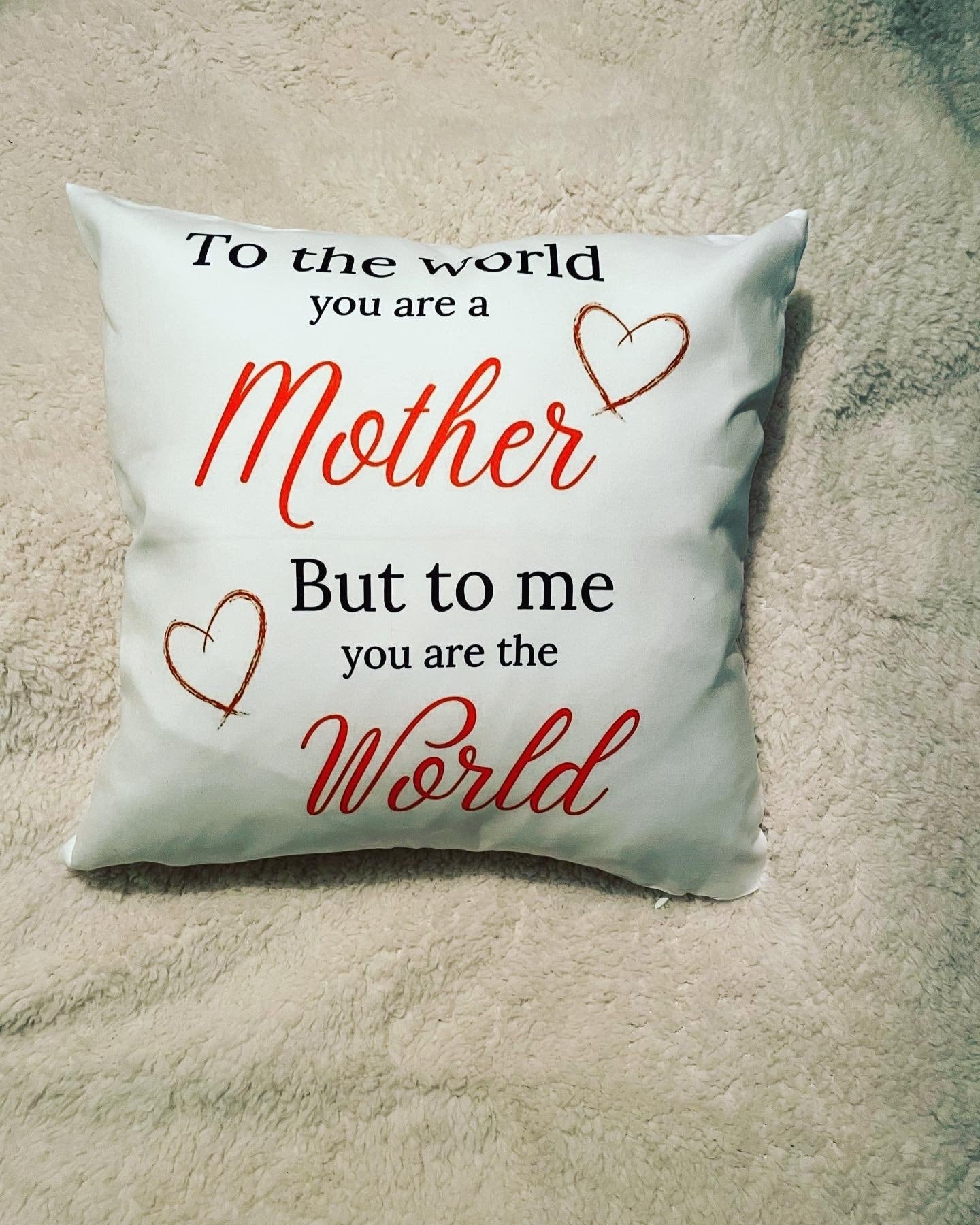 Personalised Mother’s Day cushion