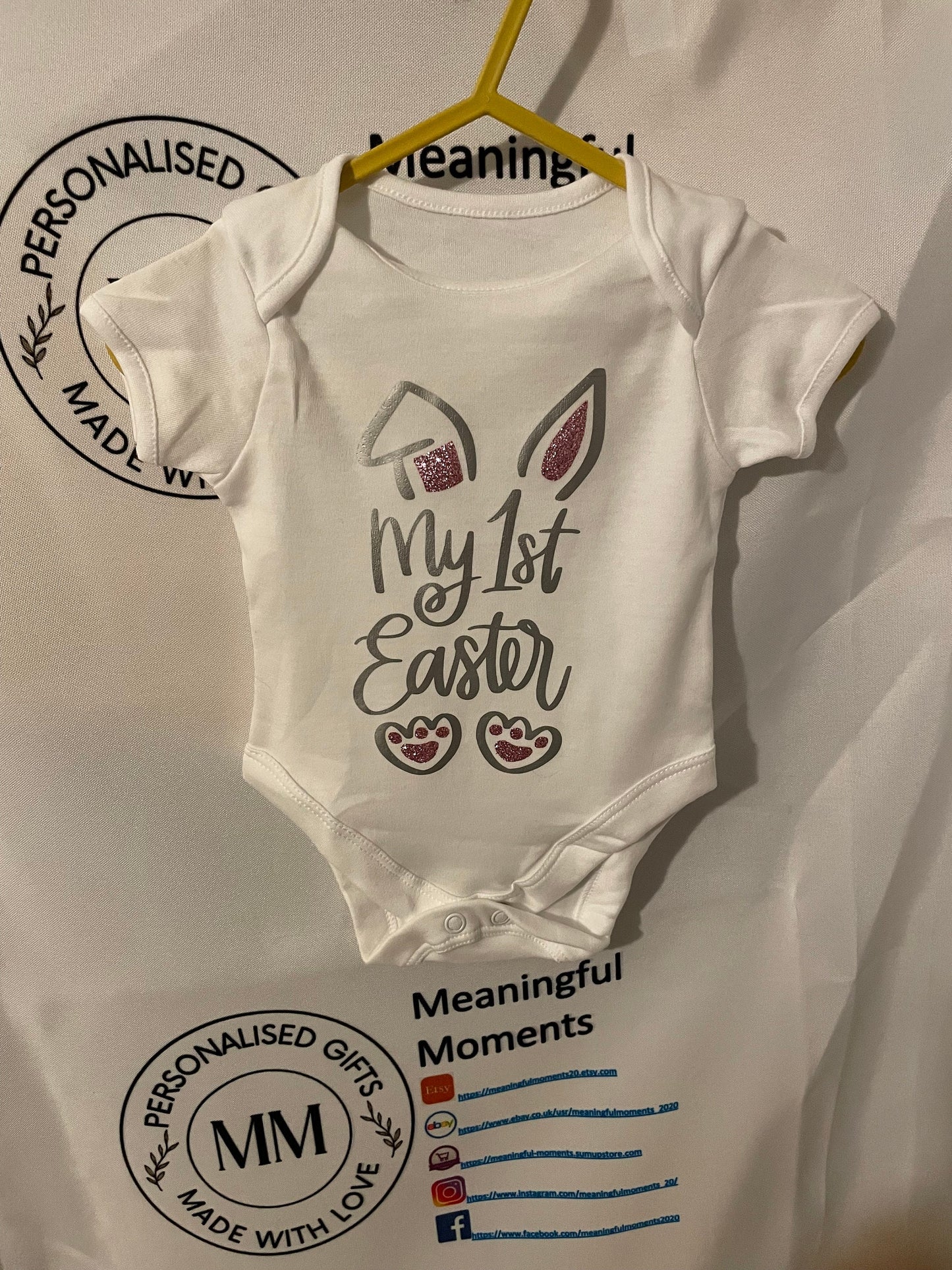My first Easter baby vest