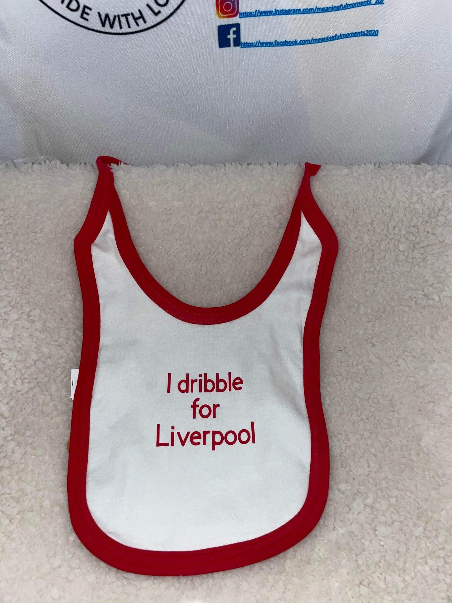 Personalised LFC Baby Vest or Bib, Liverpool Football Club, Liverpool Baby, Baby Grow