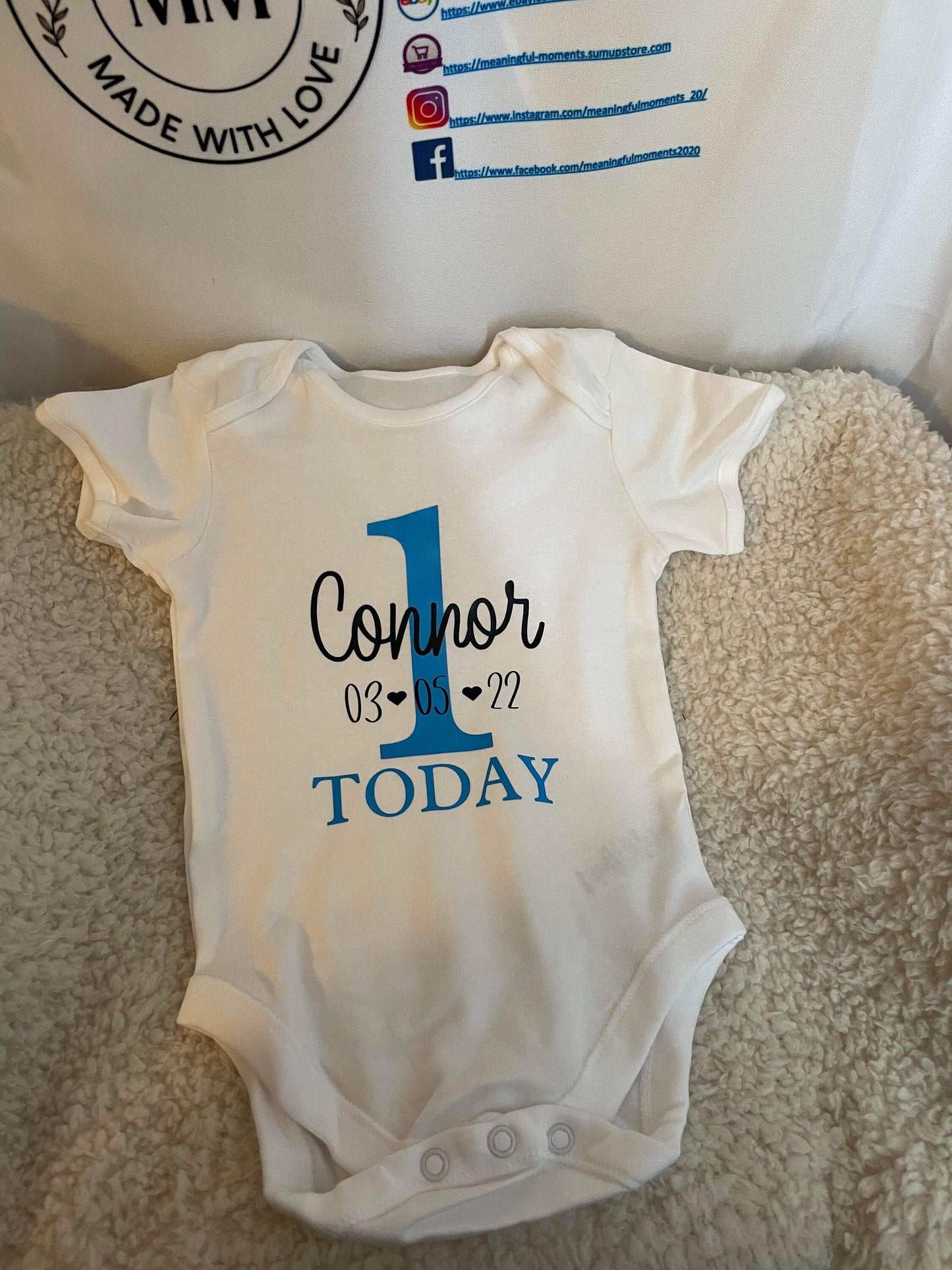 Personalised 1st Birthday Baby Vest, Baby Vest, 1st Birthday