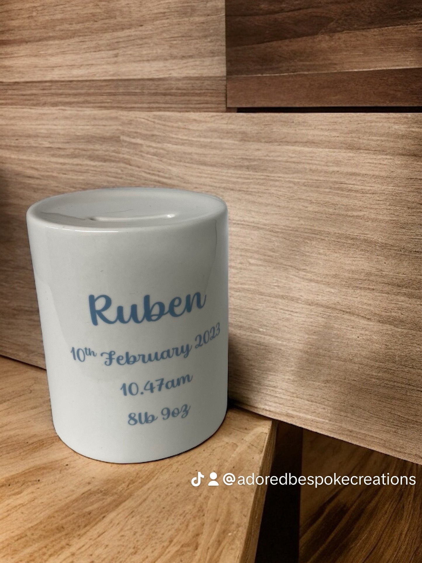 Personalised Peter Rabbit ceramic money box