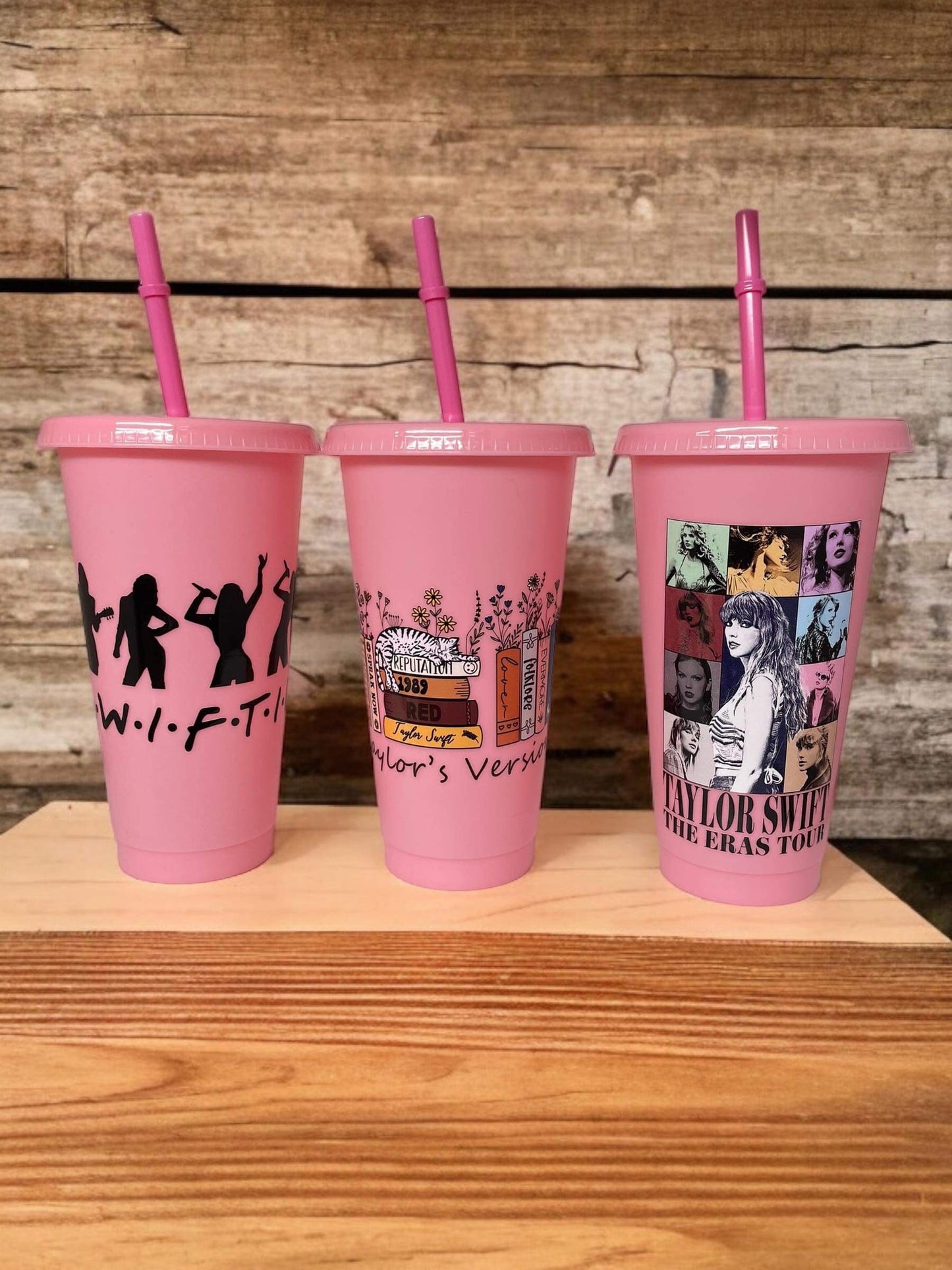 Taylor swift eras as books cold cup