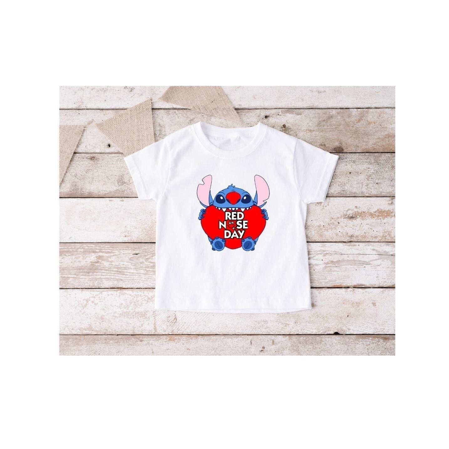 Stitch heart Red Nose Day Tshirt