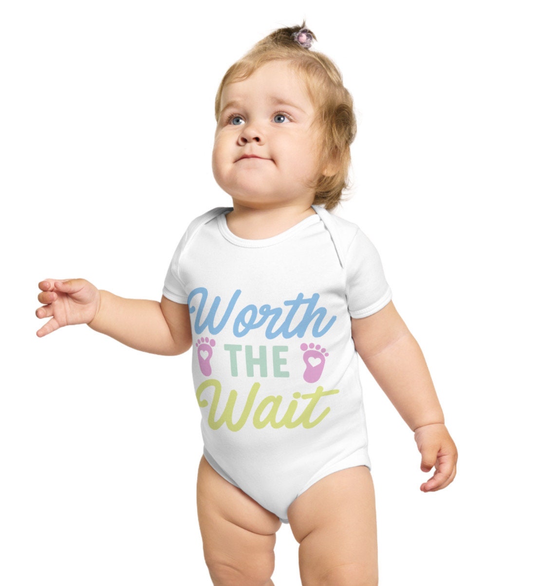 Worth the wait babygrow, Cute Baby Vest