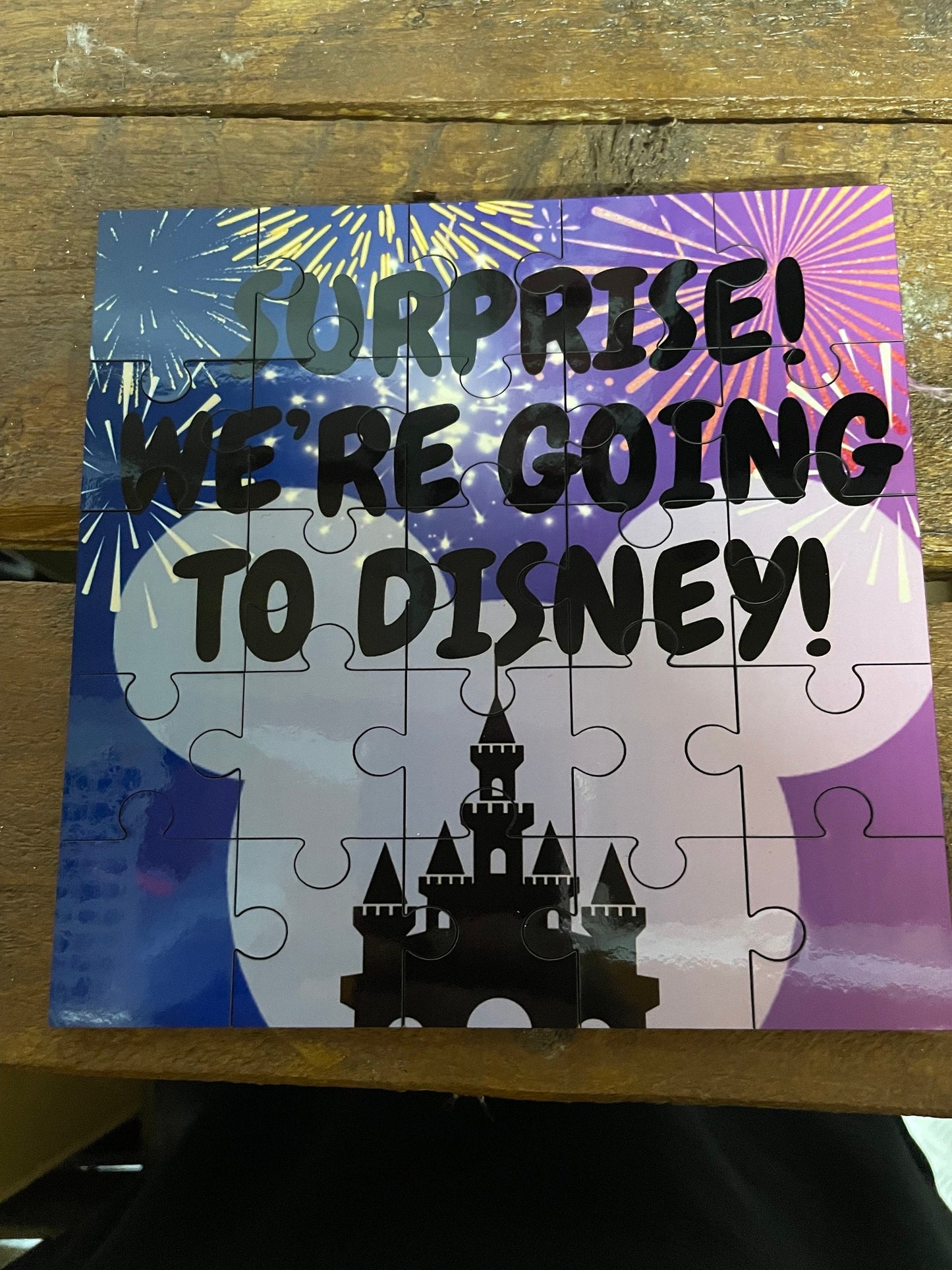 SURPRISE we’re going to Disney jigsaw.