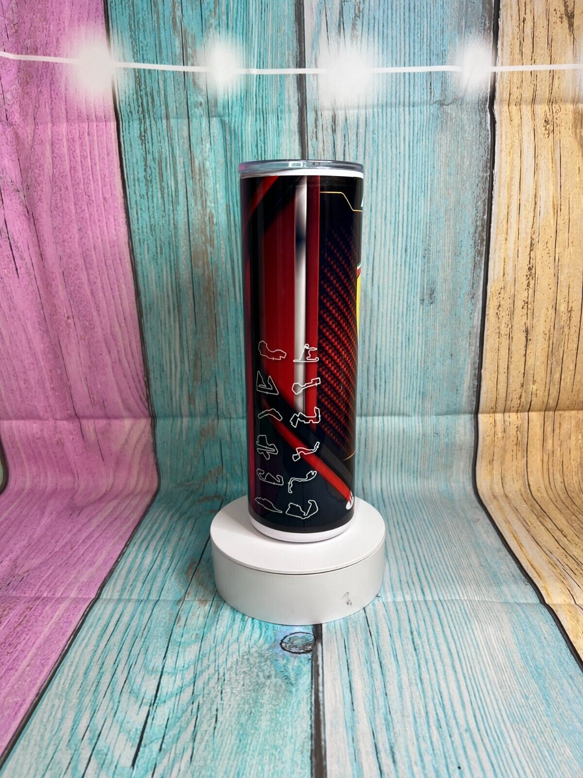 Ferrari F1 Design 20oz Skinny Tumbler, insulated Stainless Steel Tumbler