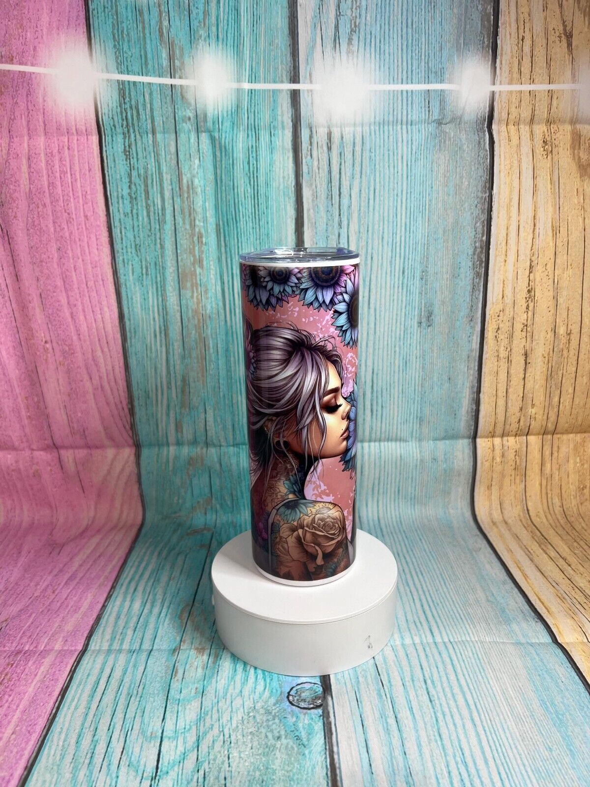 Make yourself the priority inspired stainless steel 20oz skinny tumbler & straw