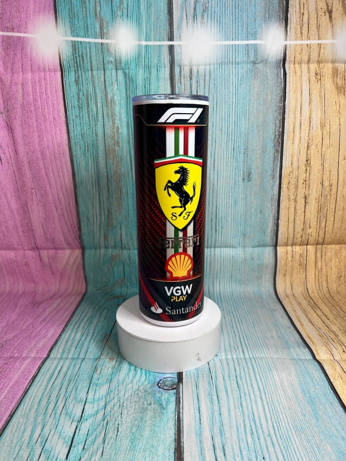 Ferrari F1 Design 20oz Skinny Tumbler, insulated Stainless Steel Tumbler