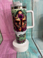 F*ck This F*ck That 40oz insulated tumbler with handle and straw stainless steel