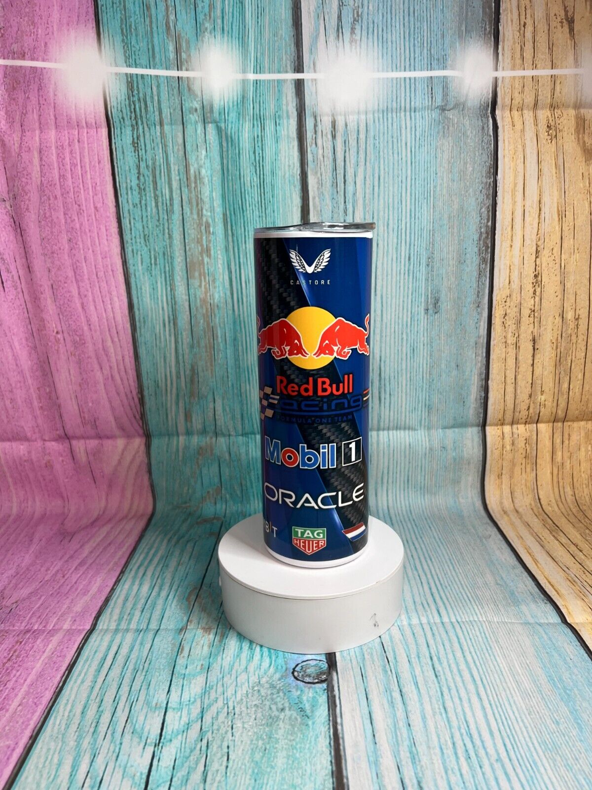 Red Bull F1 Design Stainless Steel 20oz Skinny Tumbler, Hot/Cold