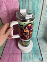 F*ck This F*ck That 40oz insulated tumbler with handle and straw stainless steel