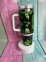 Oogie Boogie design 40oz Stainless Steel Insulated Tumbler Hot/Cold