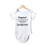 Surprise Your Going To Be Babysitters We Mean Grandparents - Baby Vest