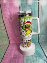 Stitch Grinch Mode 40oz Insulated Stainless steel tumbler water bottle