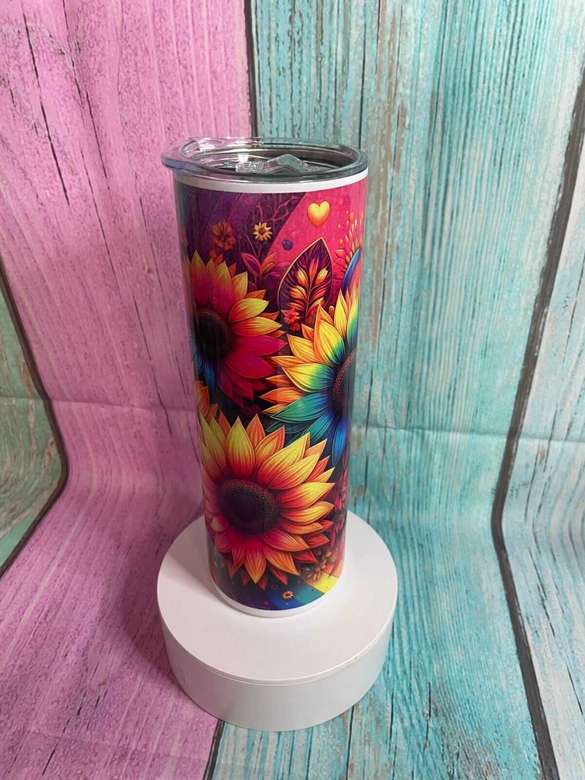 F*ck this F*ck that inspired stainless steel 20oz skinny tumbler with straw