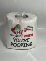 Novelty Christmas Toilet Roll, Funny Gift, Secret Santa gift - **please read description***