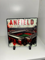 Football Stadium Photo Slate 18 x 18cm Anfield