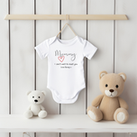 Mummy I Cant Wait To Meet You  Love Bump cute Baby Vest