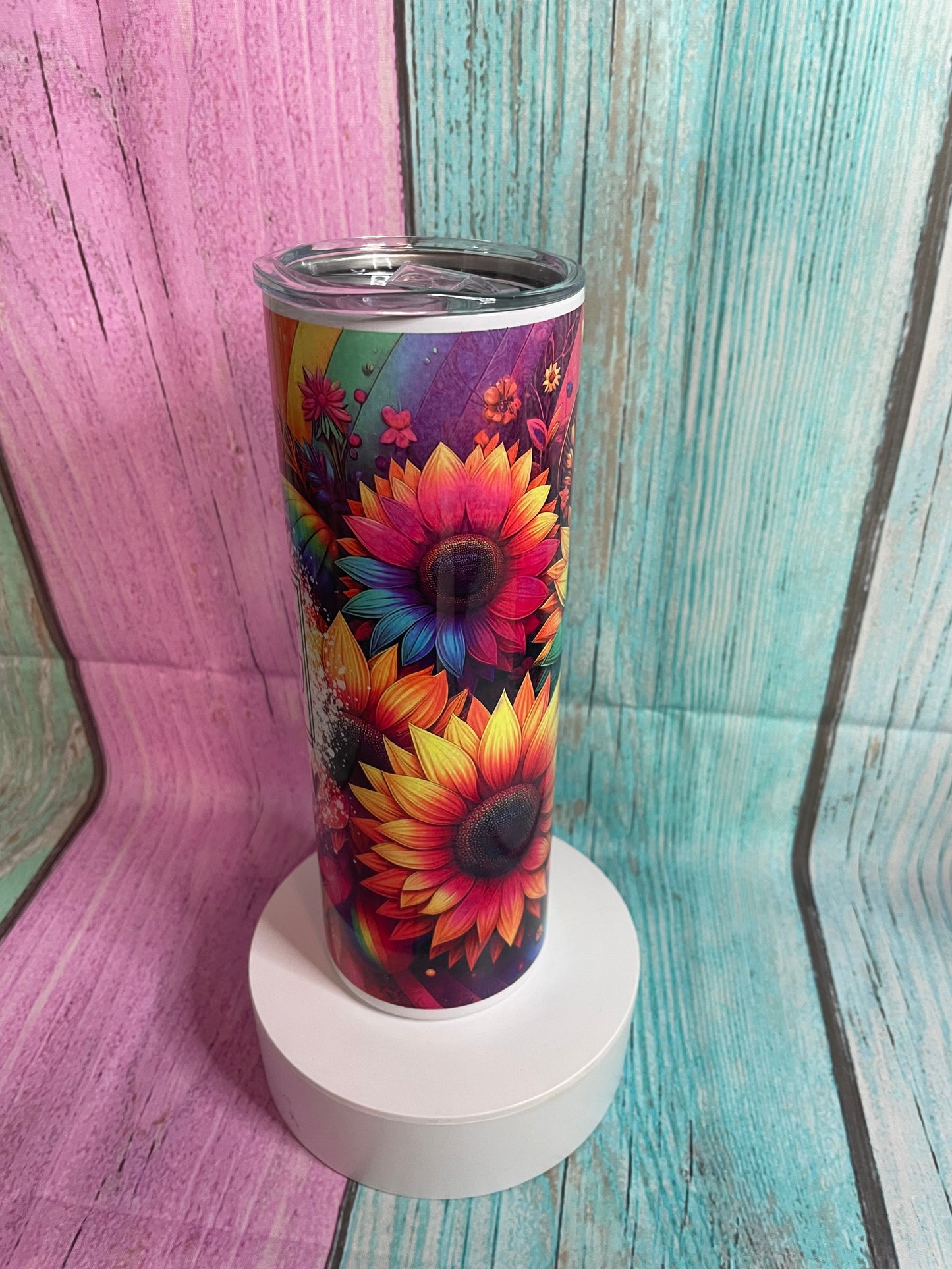 Girl with bubblegum fthis fthat inspired stainless steel tumbler with straw