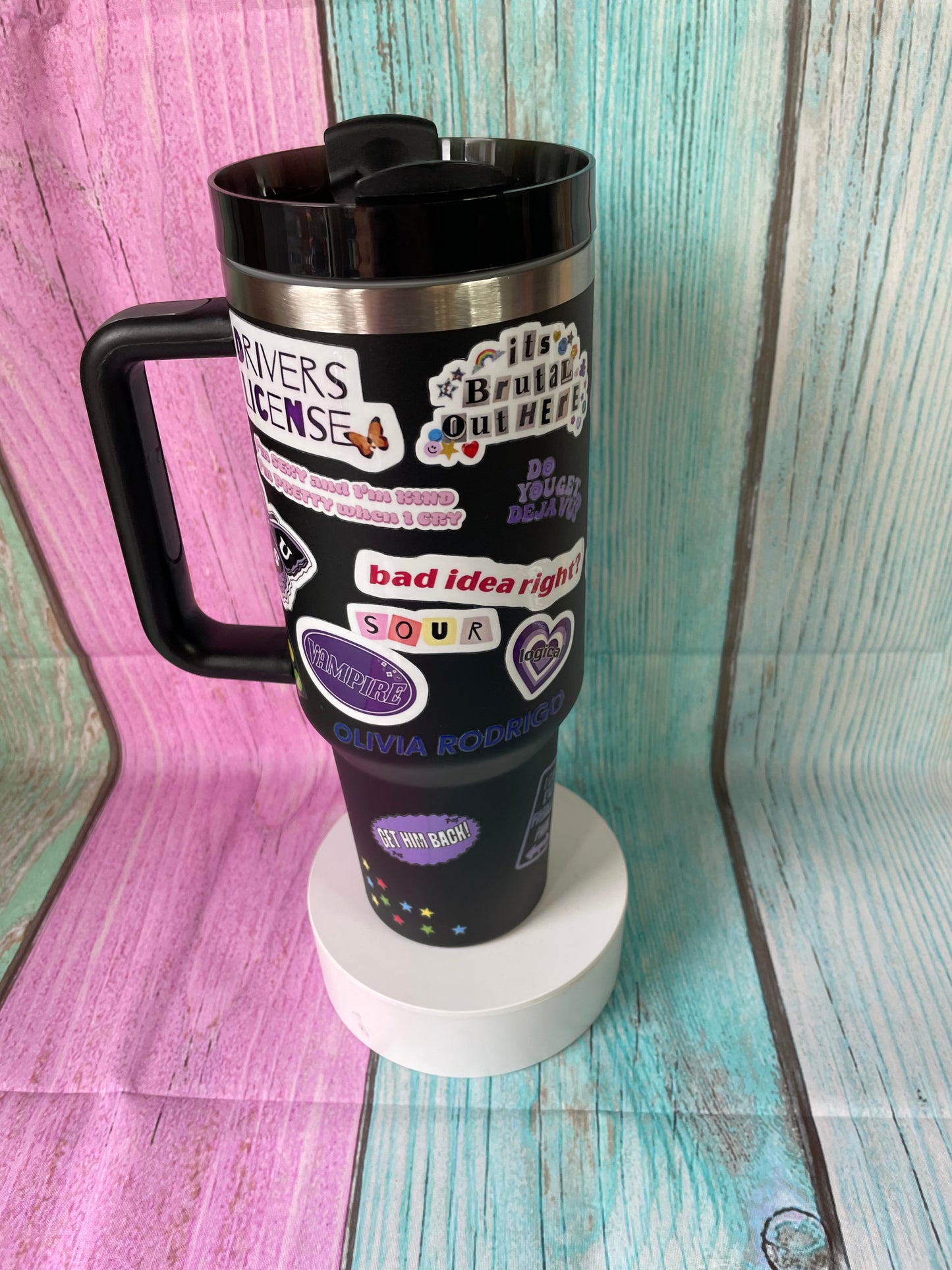 Olivia Rodrigo Scrapbook 40oz Tumbler, Stainless Steel