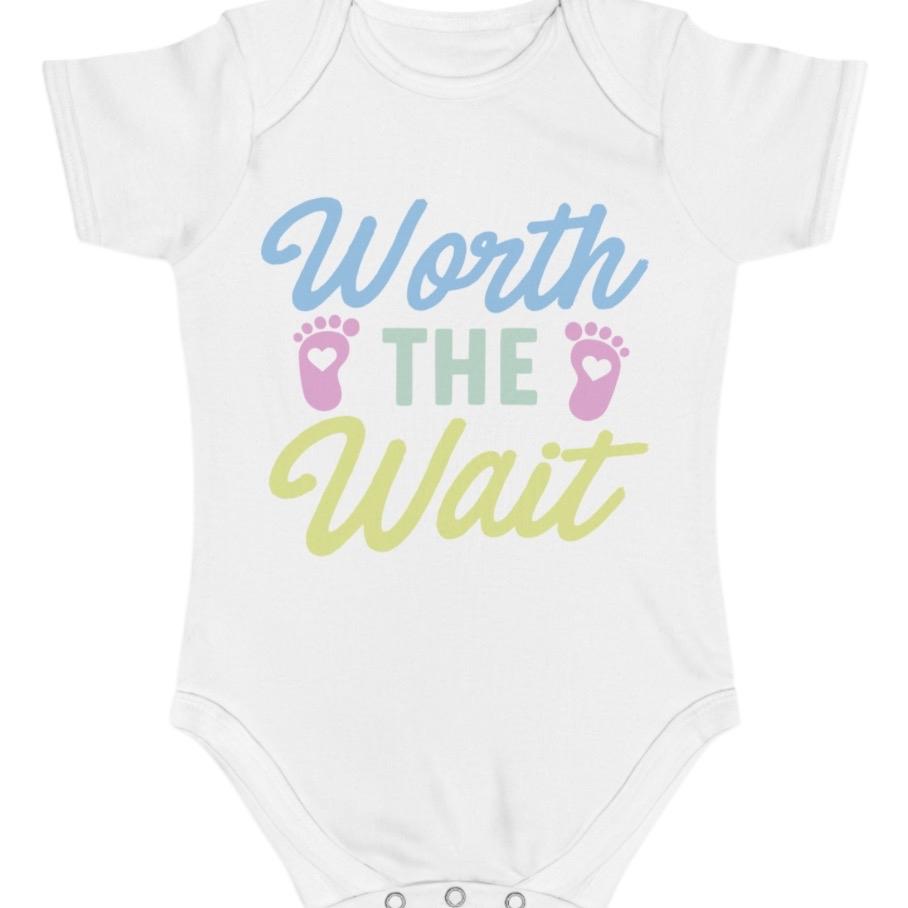 Worth the wait babygrow Baby Vest - Newborn Baby