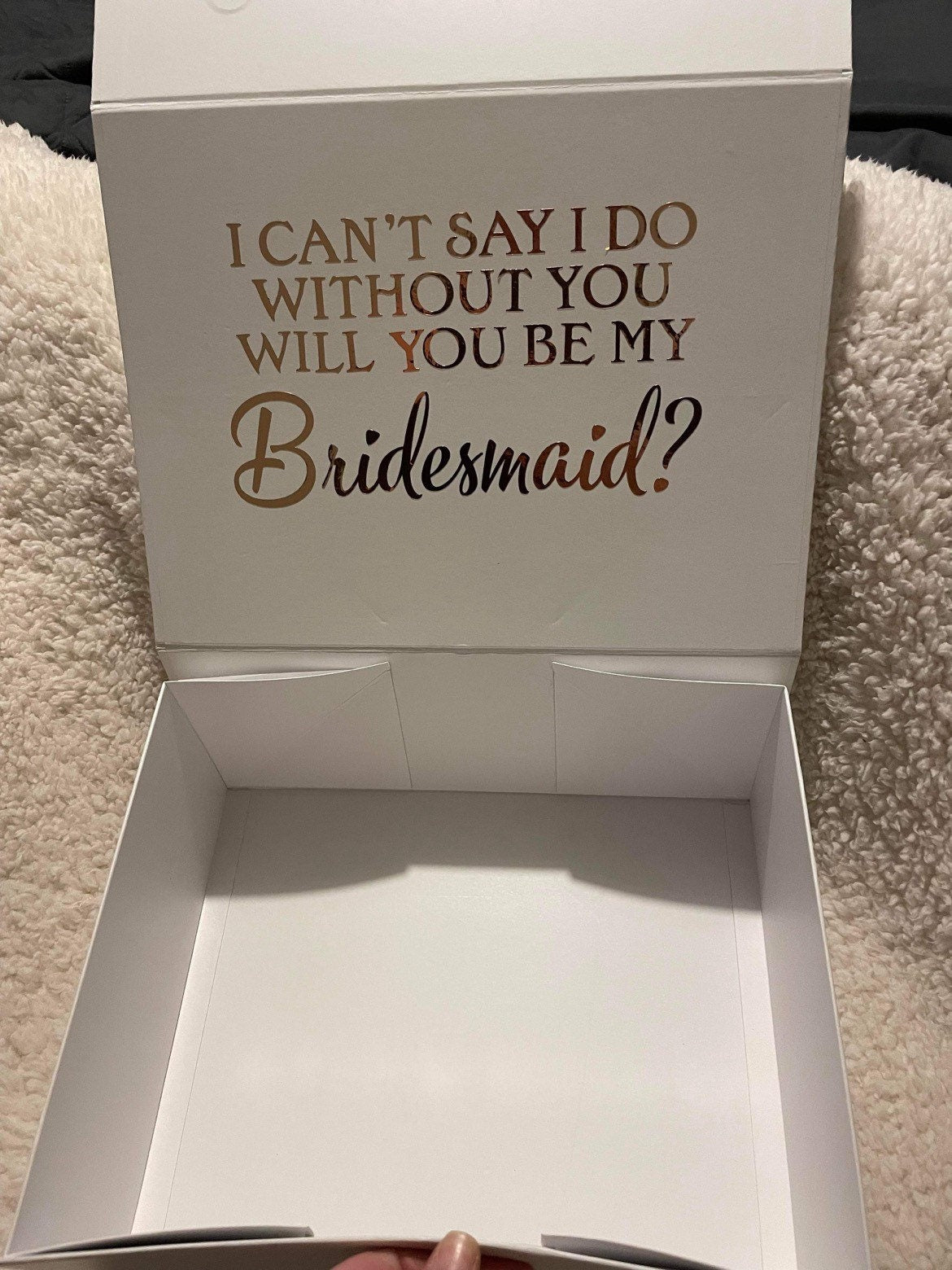 Personalised bridesmaid magnetic gift box, bridal party, bridesmaid gift, maid of honour gift
