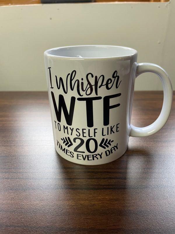 WTF funny mug, humour, funny mug, amusing