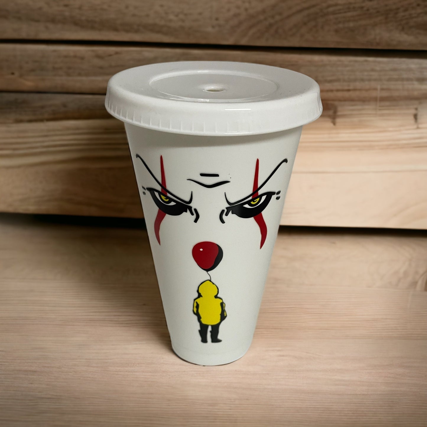 Pennywise, IT cold cup, Starbucks Style Tumbler, Pennywise Tumbler