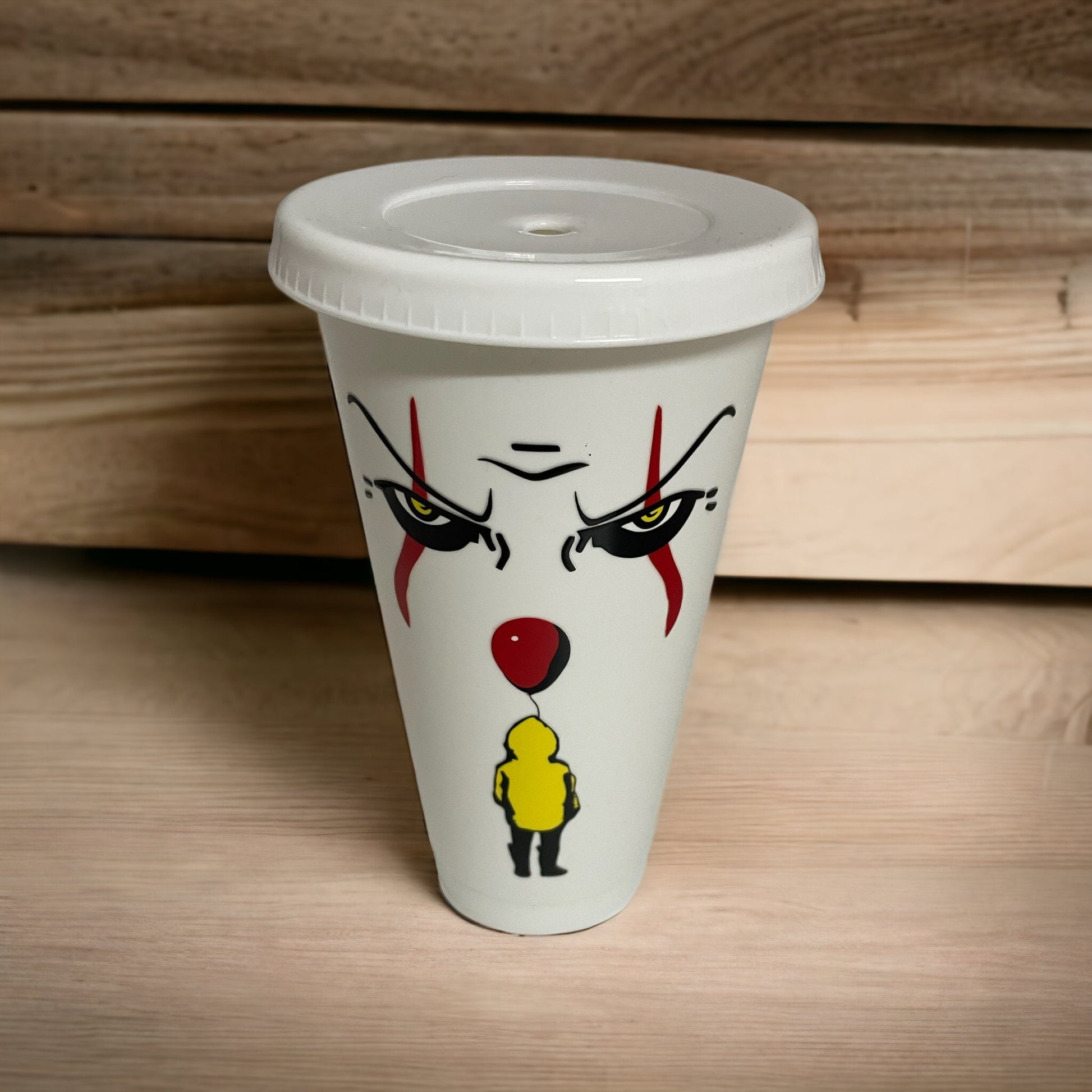 Pennywise, IT cold cup, Starbucks Style Tumbler, Pennywise Tumbler