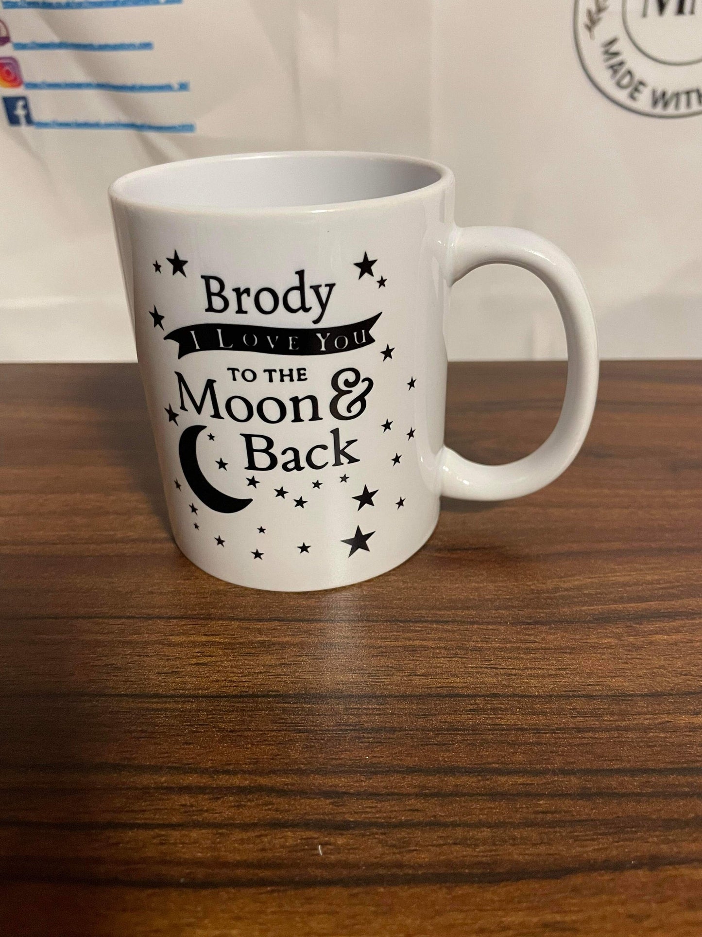 Love you to the moon & back mug, perfect gift, novelty mug