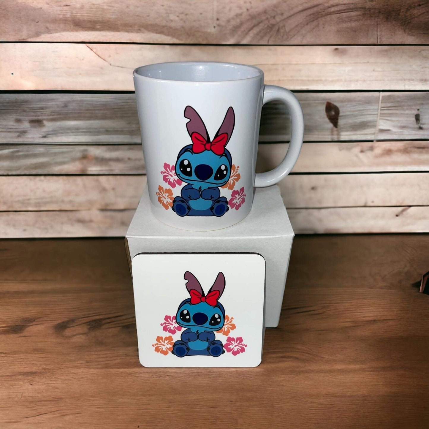 Stitch  mug and coaster Set, Stitch, Stitch gift