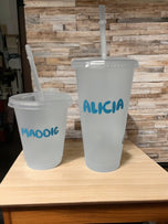 Bluey & Bingo Cold Cup, Starbucks Style, Cold Cup, Tumbler, cup with lid and straw