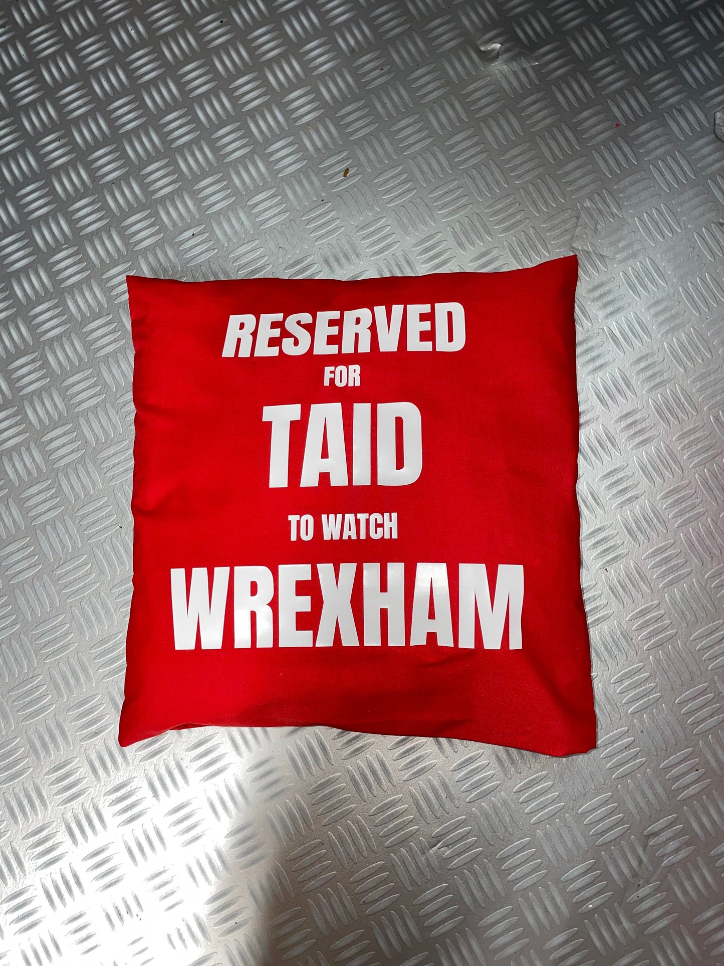 Football Fan Cushion - Wrexham AFC, Wrexham Fan, Wrexham Football Club