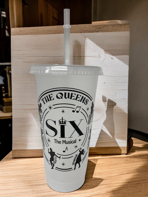 SIX the musical Cold Cup - Personalised, Starbucks style, Coldcup, SIX QUEENS WestEnd the queens